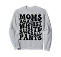 Funny Groovy Moms Against White Sweatshirt - Graphic Print for Adults - T-Shirt, Sweatshirt, Hoodie