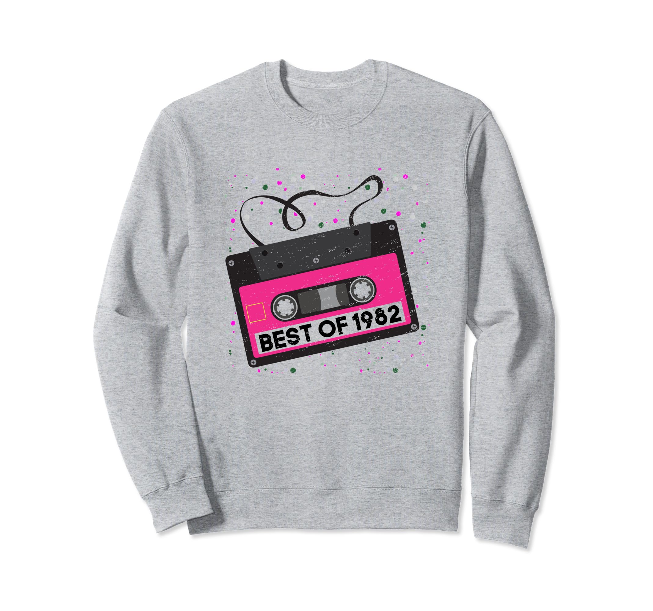 Best 1982 Cassette Tape Mix Sweatshirt - Fun Novelty Design for Adults - T-Shirt, Sweatshirt, Hoodie