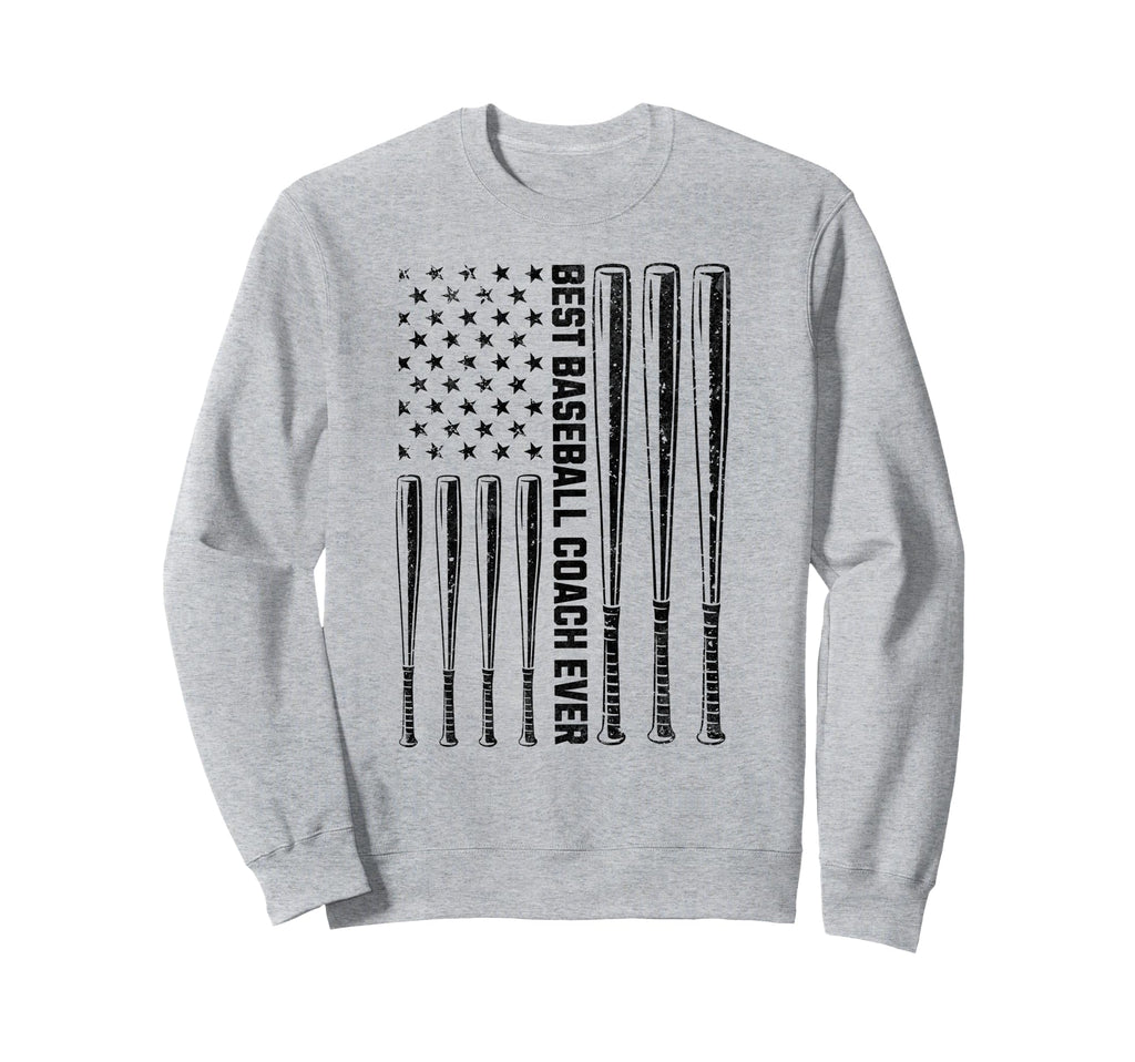 Best Baseball Coach Dad Baseball Sweatshirt - Trendy Graphic for Adults - T-Shirt, Sweatshirt, Hoodie