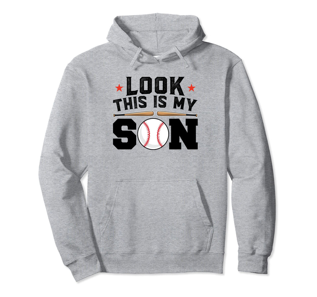 This Is My Son Baseball Mom Hoodie - Custom Art Print for Adults - T-Shirt, Sweatshirt, Hoodie