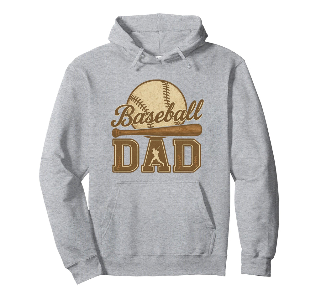 Baseball Dad Summer Sports Lover Fathers Day Hoodie - Graphic Print Unisex - T-Shirt, Sweatshirt, Hoodie