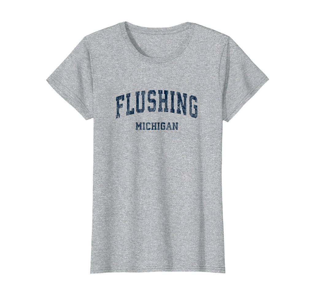Flushing Michigan Mi Varsity Sports Navy T-Shirt - Unique Graphic Men Women - T-Shirt, Sweatshirt, Hoodie
