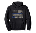 Blue Lives Matter Thin Blue Line Hoodie - Graphic Print for Adults - T-Shirt, Sweatshirt, Hoodie