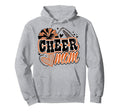 Cheer Mom Orange Cheerleader Game Day Hoodie - Unique Graphic for Adults - T-Shirt, Sweatshirt, Hoodie