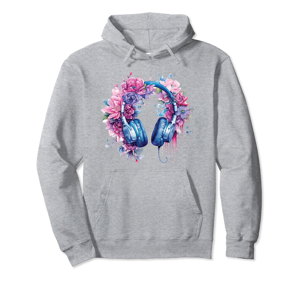 Aesthetic Vaporwave Teens Music Headphone Hoodie - Custom Art Print Unisex - T-Shirt, Sweatshirt, Hoodie