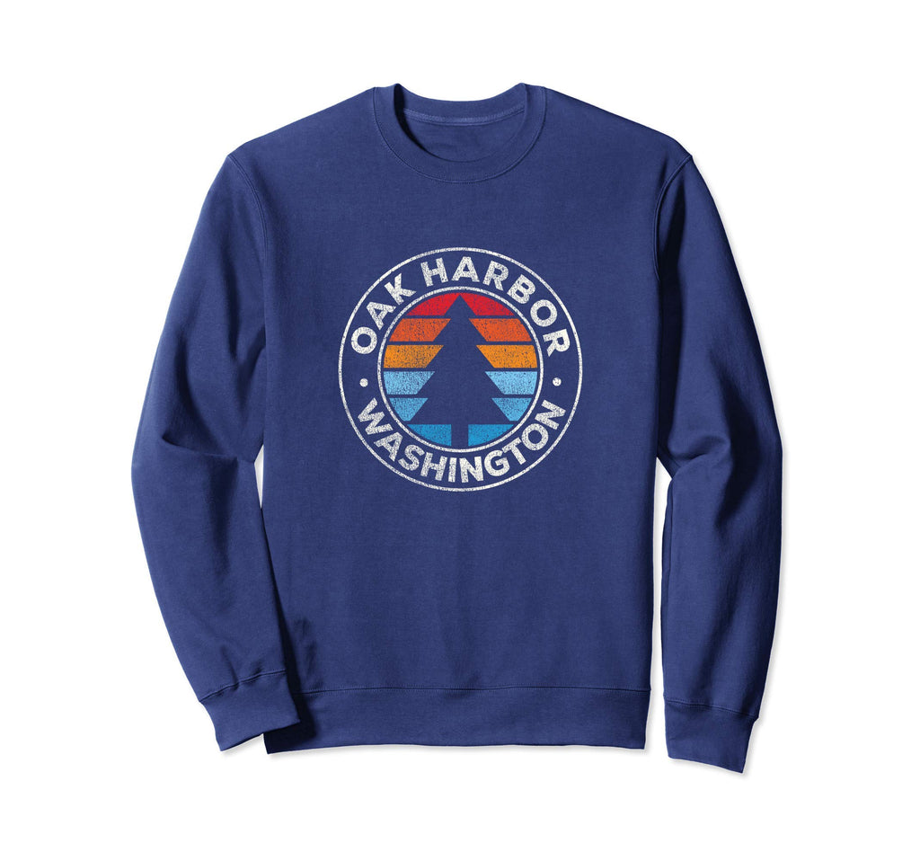 Oak Harbor Washington Wa 70S Sweatshirt - Aesthetic Graphic for Adults - T-Shirt, Sweatshirt, Hoodie