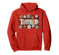 Teacher Groovy Daisy Floral Back To Hoodie - Trendy Graphic for Adults - T-Shirt, Sweatshirt, Hoodie