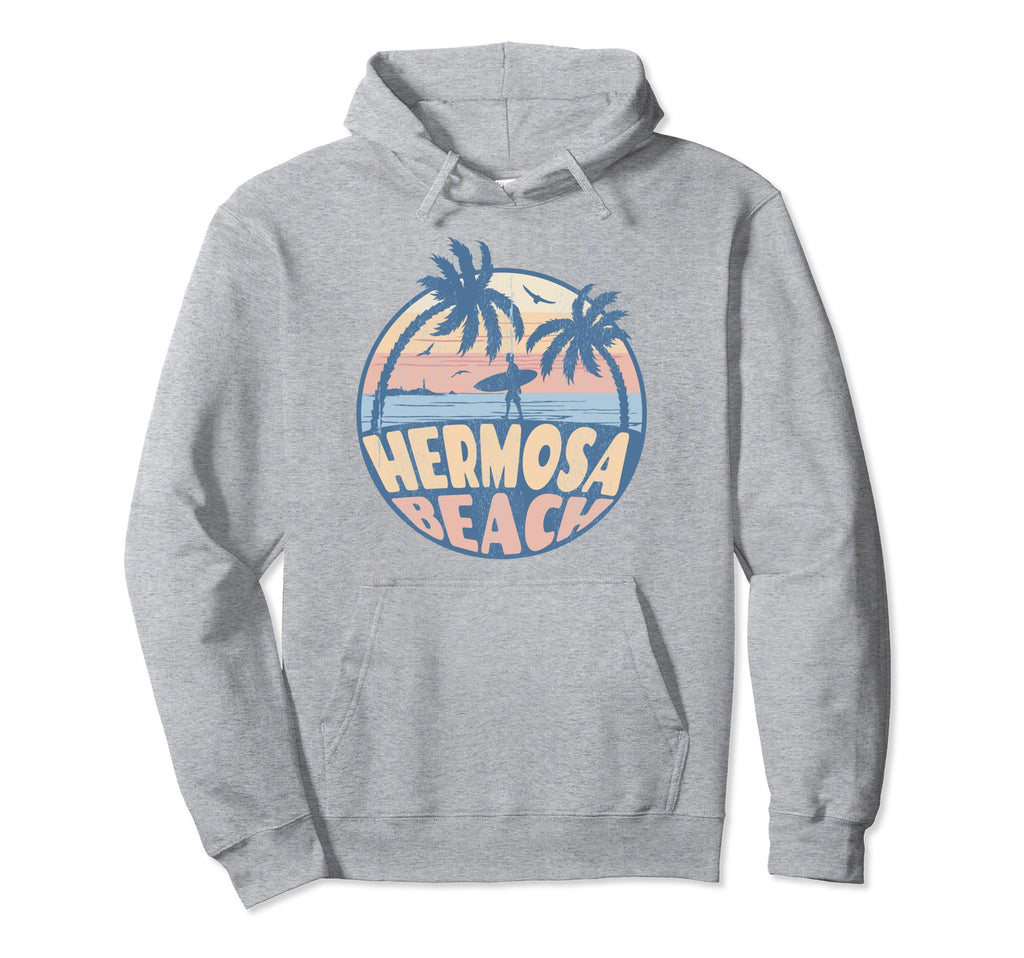 Hermosa California Beach Surf Summer Hoodie - Minimalist Print Unisex - T-Shirt, Sweatshirt, Hoodie