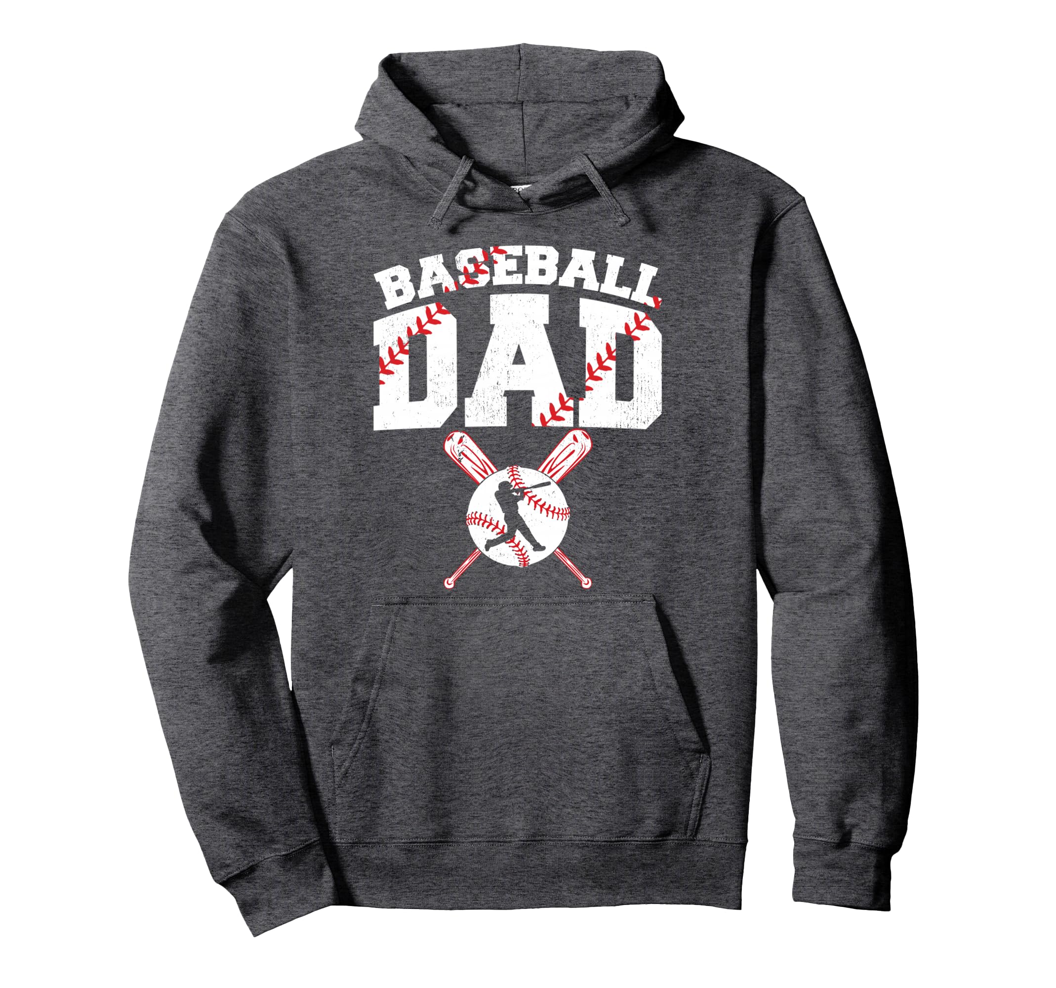 Baseball Dad Dad Baseball Fathers Day Hoodie - Trendy Graphic Men Women - T-Shirt, Sweatshirt, Hoodie