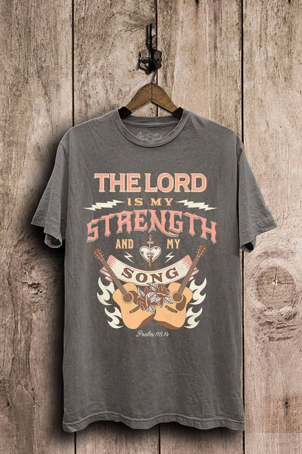 The Lord Is My Strength Graphic Top - Adult & Kids T-Shirts, Sweatshirts & Hoodies apparel design preview 1