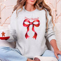 Christmas, Coquette Bow, Ribbon, Cute, Girly - Adult & Kids T-Shirts, Sweatshirts & Hoodies apparel design preview 1