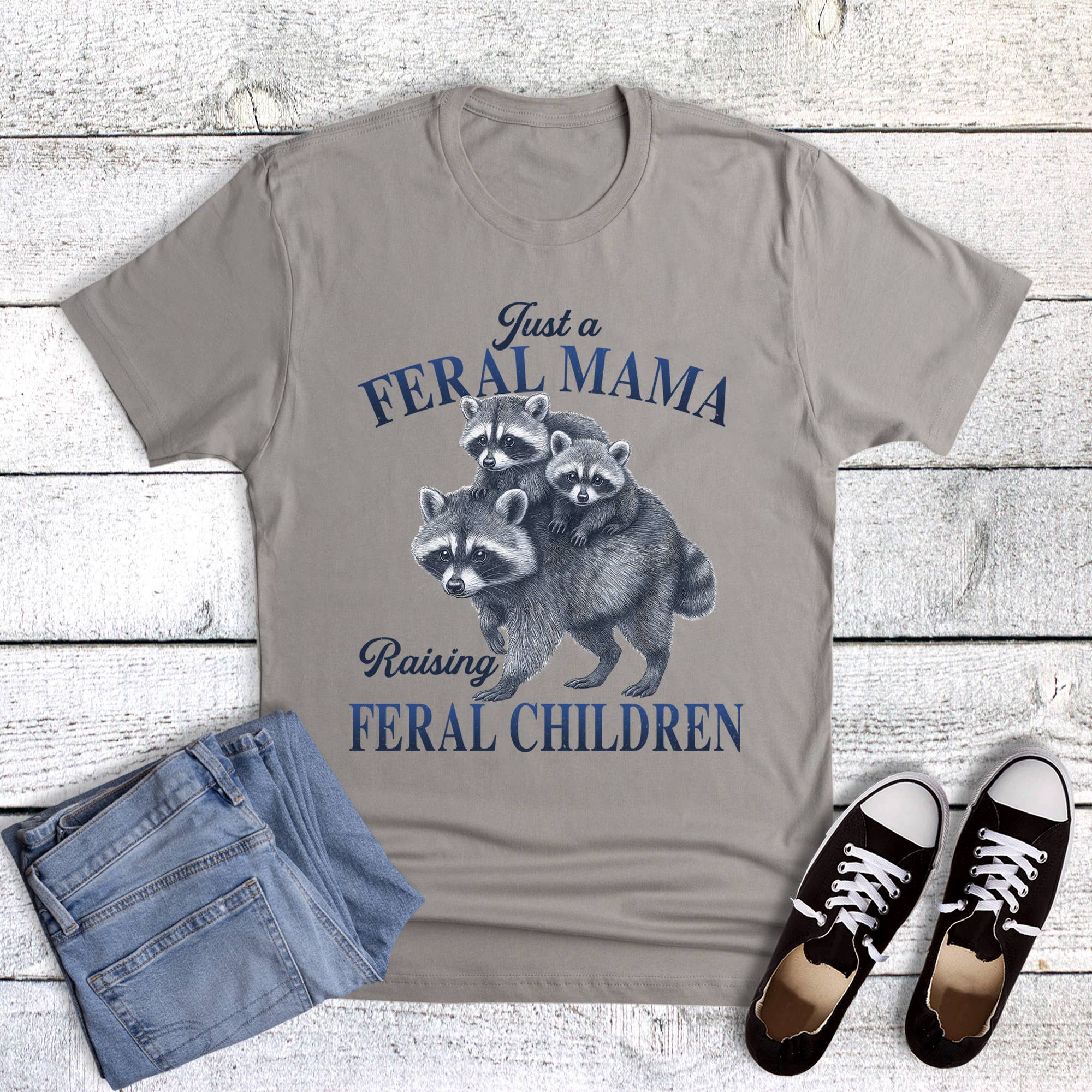 Feral Mama Children Graphic - Adult & Kids T-Shirts, Sweatshirts & Hoodies apparel design preview 1