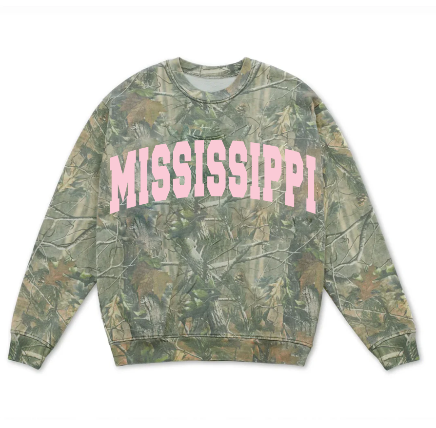 Mississippi Filled Gault Camo - Adult & Kids T-Shirts, Sweatshirts & Hoodies apparel design preview 1