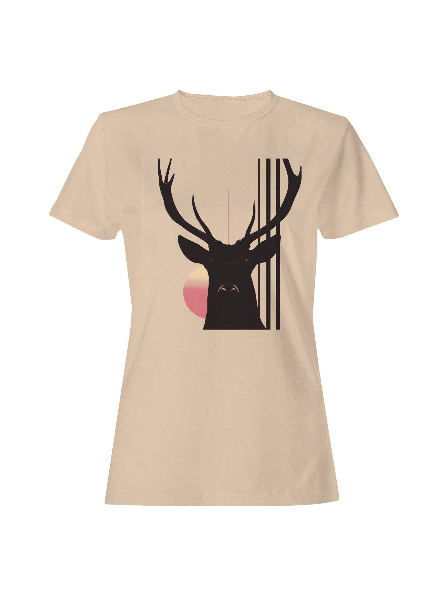 Sunrise Deer Silhouette Art Women's - Adult & Kids T-Shirts, Sweatshirts & Hoodies apparel design preview 1