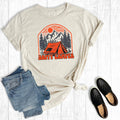 Retro Summer Happy Camper Graphic - Adult & Kids T-Shirts, Sweatshirts & Hoodies apparel design preview 1