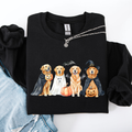 Adorable Halloween Dogs, Bats, Pumpkins - Adult & Kids T-Shirts, Sweatshirts & Hoodies apparel design preview 1