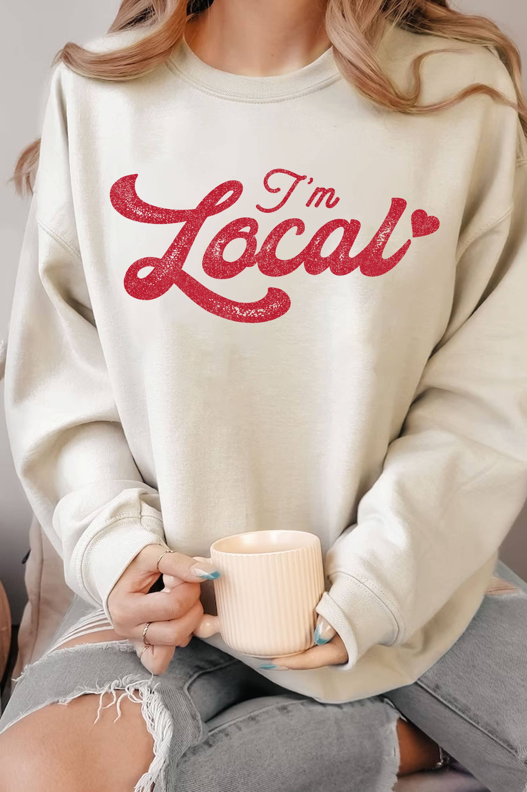 I'm Local Love Graphic Brushed - Adult & Kids T-Shirts, Sweatshirts & Hoodies apparel design preview 1