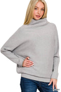 0809 Dolman Sleeve Mock Neck Tunic Sweater SI-26726 - Adult & Kids T-Shirts, Sweatshirts & Hoodies apparel design preview 1