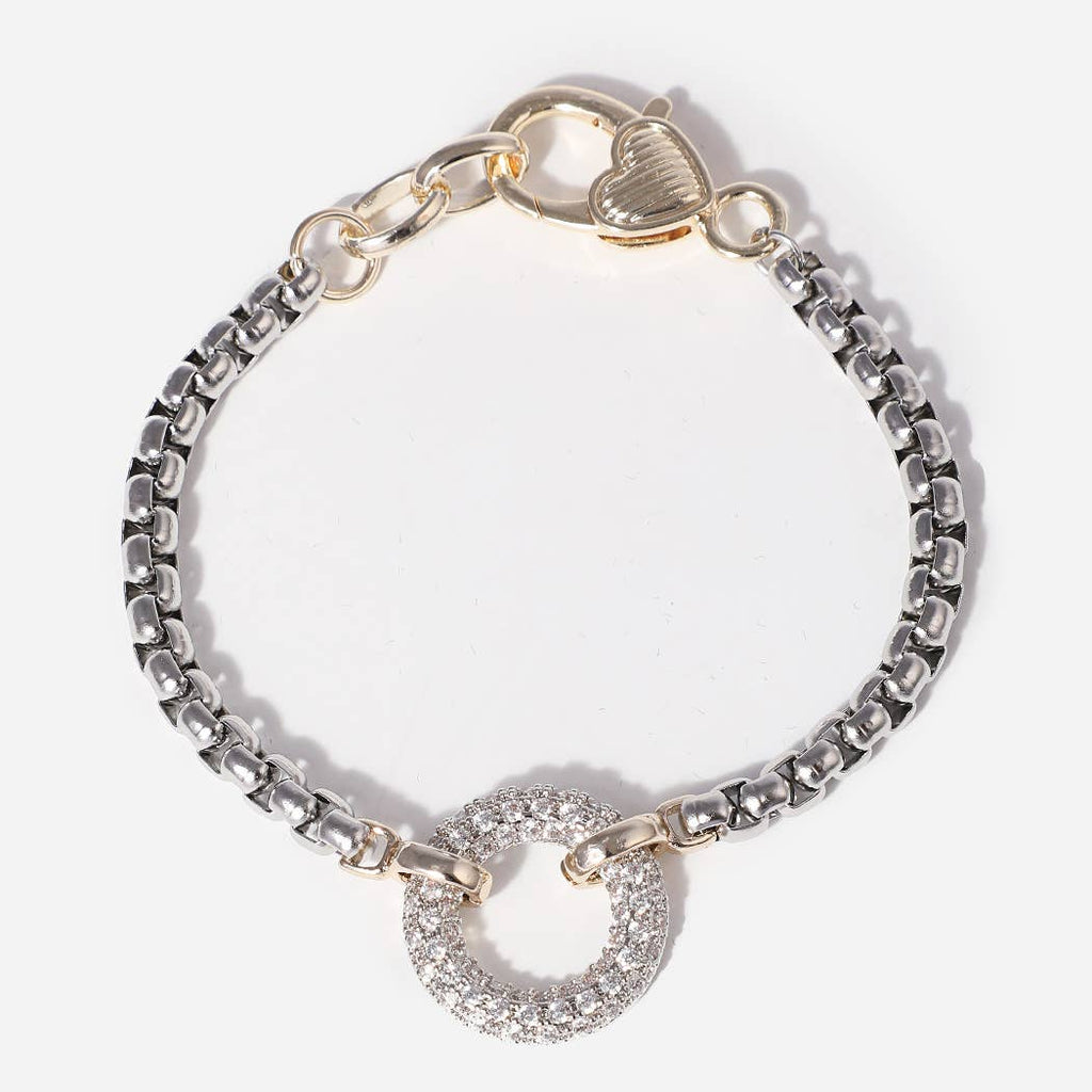 Linked Cz Ring Box Chain Heart Closure Bracelet - Adult & Kids T-Shirts, Sweatshirts & Hoodies apparel design preview 1