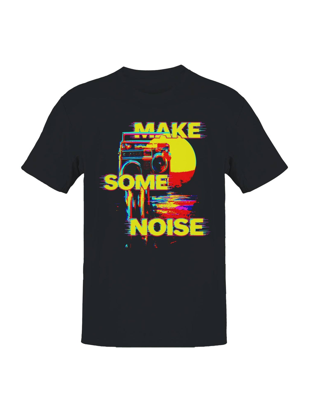 Vibrant Retro Boombox Vibes Men's - Adult & Kids T-Shirts, Sweatshirts & Hoodies apparel design preview 1