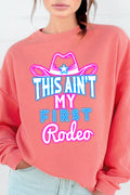 Neon This Ain't My First Rodeo Graphic Brushed - Adult & Kids T-Shirts, Sweatshirts & Hoodies apparel design preview 1