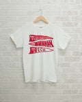 Wreck Em Texas Tech Pennant White Comfort Colors - Adult & Kids T-Shirts, Sweatshirts & Hoodies apparel design preview 1