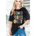 Good Vibes Only Unisex Oversized Mineral Wash - Adult & Kids T-Shirts, Sweatshirts & Hoodies apparel design preview 1