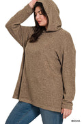 1014 Hooded Brushed Melange Hacci Sweater SI-27235 - Adult & Kids T-Shirts, Sweatshirts & Hoodies apparel design preview 1