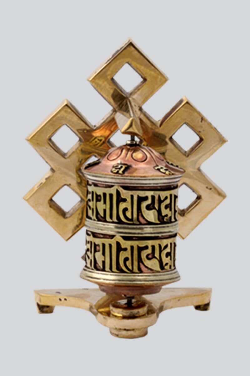Table Stand Prayer Wheel (PW-18) - Adult & Kids T-Shirts, Sweatshirts & Hoodies apparel design preview 1