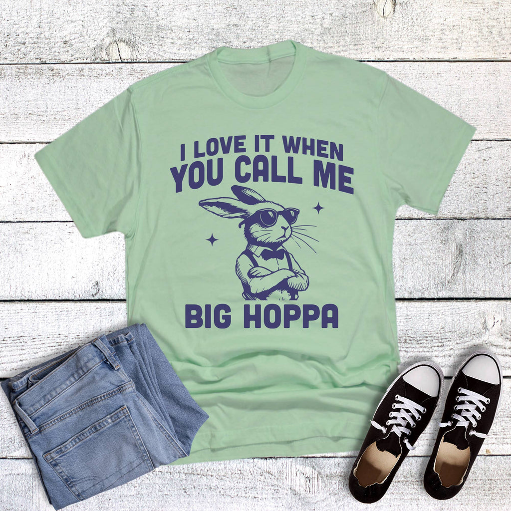 Easter Funny Big Hoppa Graphic - Adult & Kids T-Shirts, Sweatshirts & Hoodies apparel design preview 1