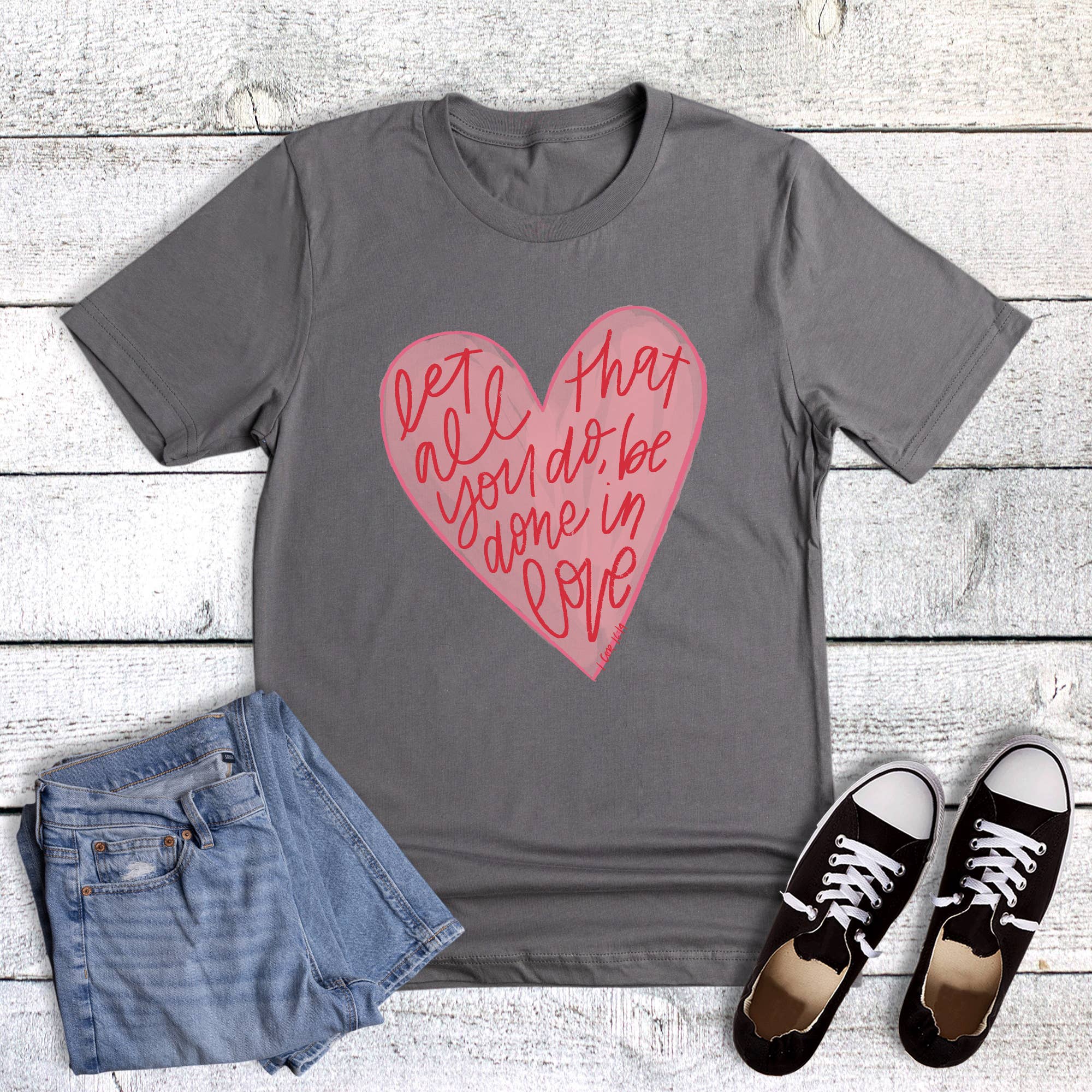Valentine Faith Let All You Do Graphic - Adult & Kids T-Shirts, Sweatshirts & Hoodies apparel design preview 1