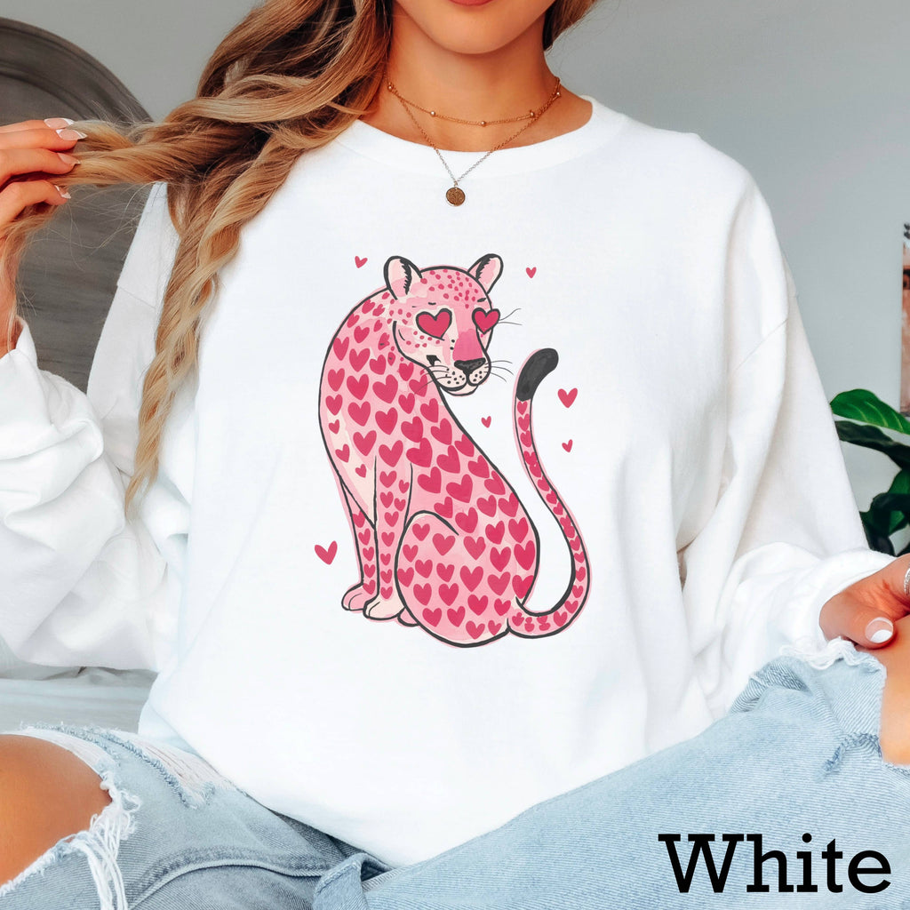 Leopard Hearts Valentine'S Day Gildan - Adult & Kids T-Shirts, Sweatshirts & Hoodies apparel design preview 1