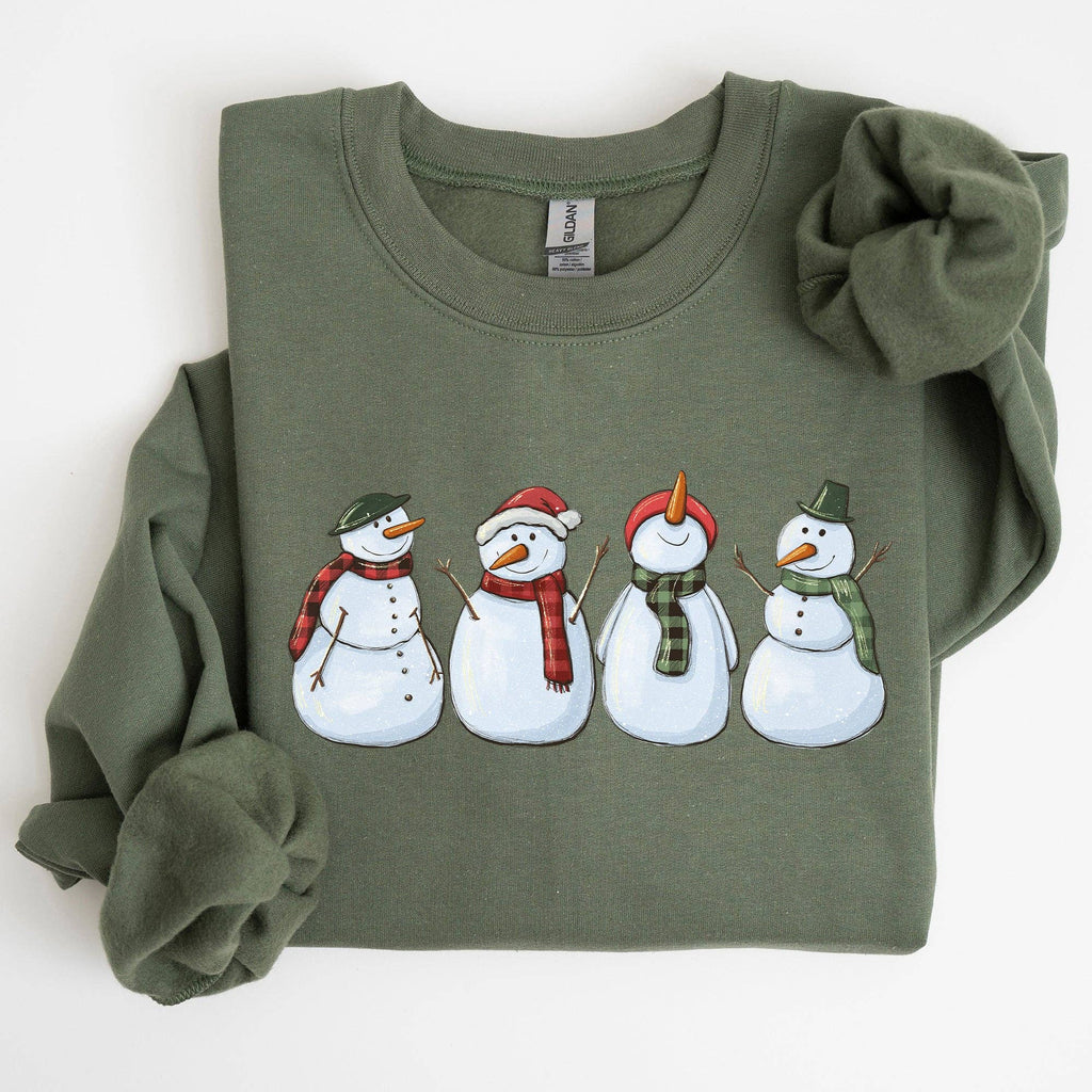 Adorable Snowman, Christmas, Winter, Santa, Xmas - Adult & Kids T-Shirts, Sweatshirts & Hoodies apparel design preview 1