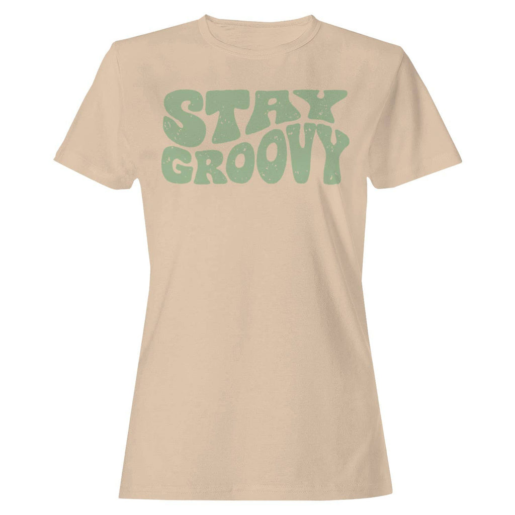 Stay Groovy Retro Quote Women's - Adult & Kids T-Shirts, Sweatshirts & Hoodies apparel design preview 1