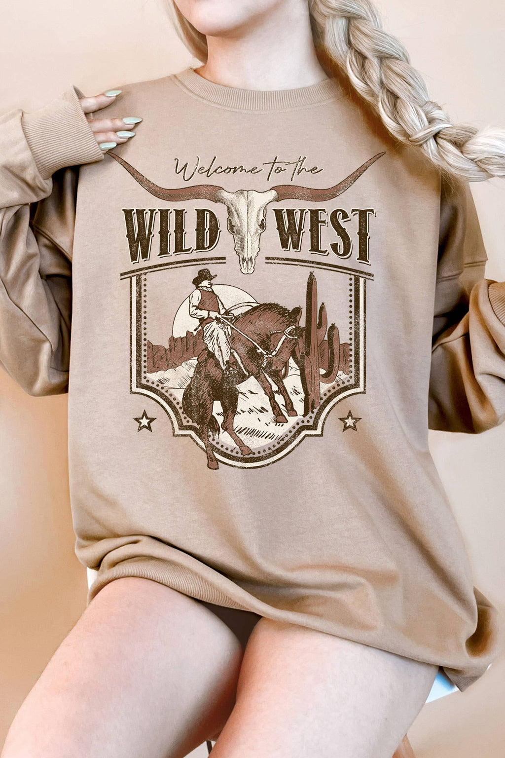 Welcome To the Wild West Graphix Terry Oversized - Adult & Kids T-Shirts, Sweatshirts & Hoodies apparel design preview 1