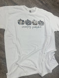 Country Pumpkin On White - Adult & Kids T-Shirts, Sweatshirts & Hoodies apparel design preview 1