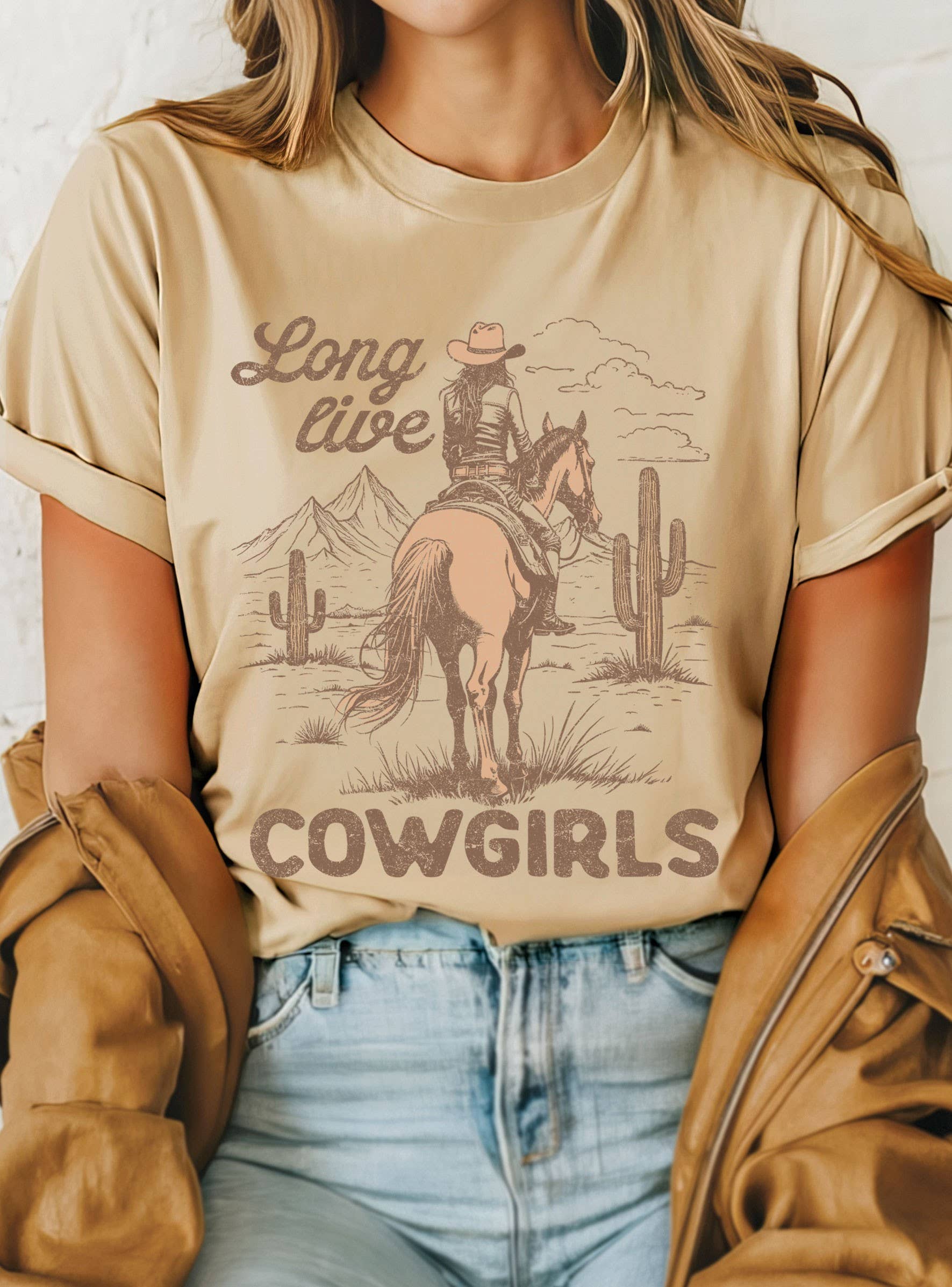 Long Live Cowgirls Graphic - Adult & Kids T-Shirts, Sweatshirts & Hoodies apparel design preview 1