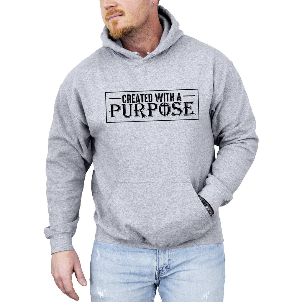 Created with A Purpose, Christian Religious - Adult & Kids T-Shirts, Sweatshirts & Hoodies apparel design preview 1
