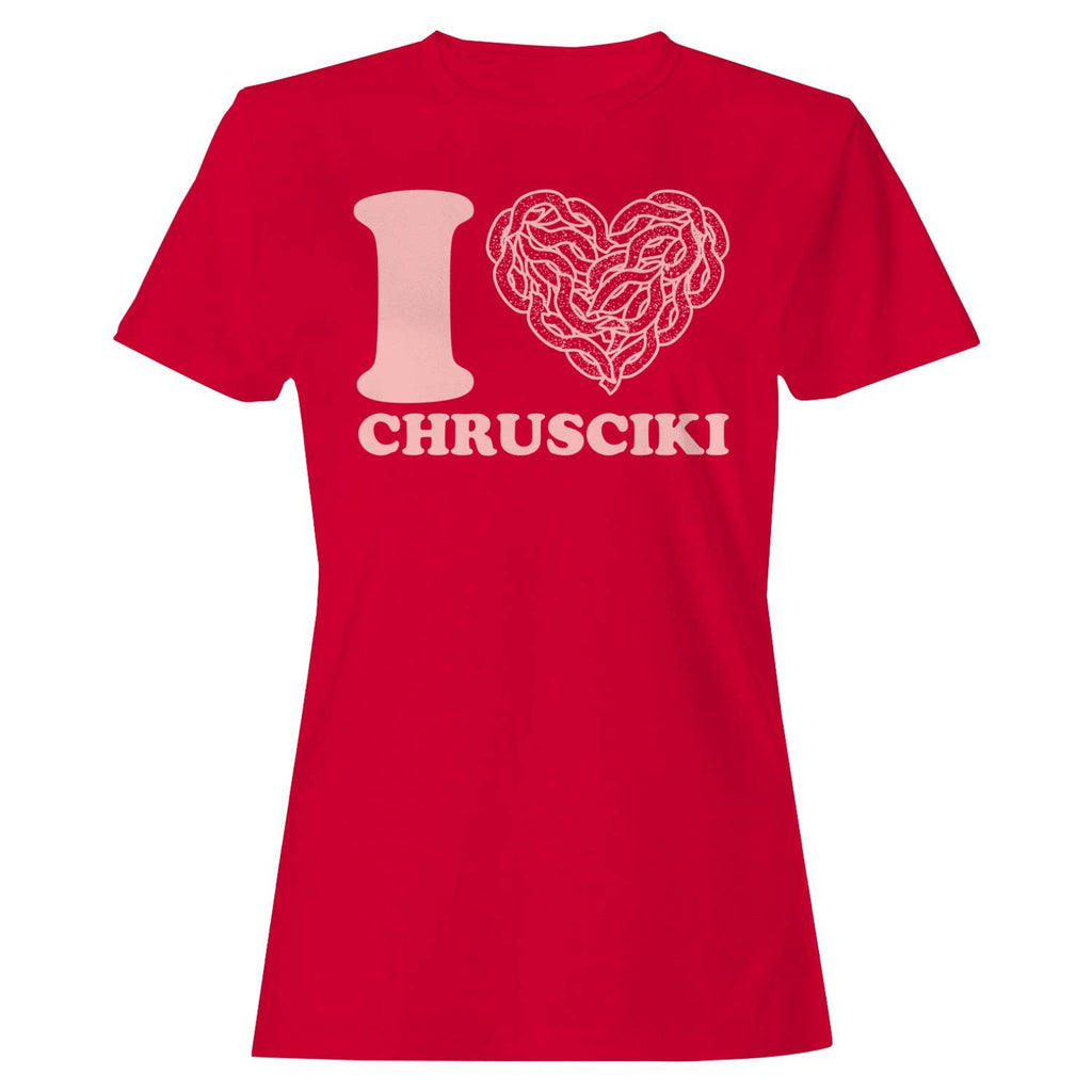 I Love Chrusciki Design Women's - Adult & Kids T-Shirts, Sweatshirts & Hoodies apparel design preview 1
