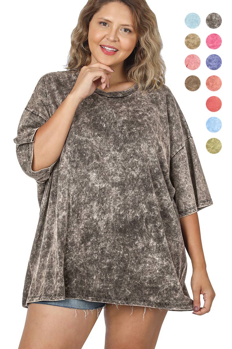 `.Plus Size Washed Cotton Oversized Boyfriend - Adult & Kids T-Shirts, Sweatshirts & Hoodies apparel design preview 1