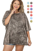 `.Plus Size Washed Cotton Oversized Boyfriend - Adult & Kids T-Shirts, Sweatshirts & Hoodies apparel design preview 1