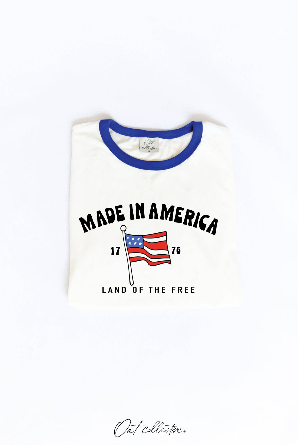 Made in America Ringer Graphic Top - Adult & Kids T-Shirts, Sweatshirts & Hoodies apparel design preview 1