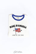 Made in America Ringer Graphic Top - Adult & Kids T-Shirts, Sweatshirts & Hoodies apparel design preview 1