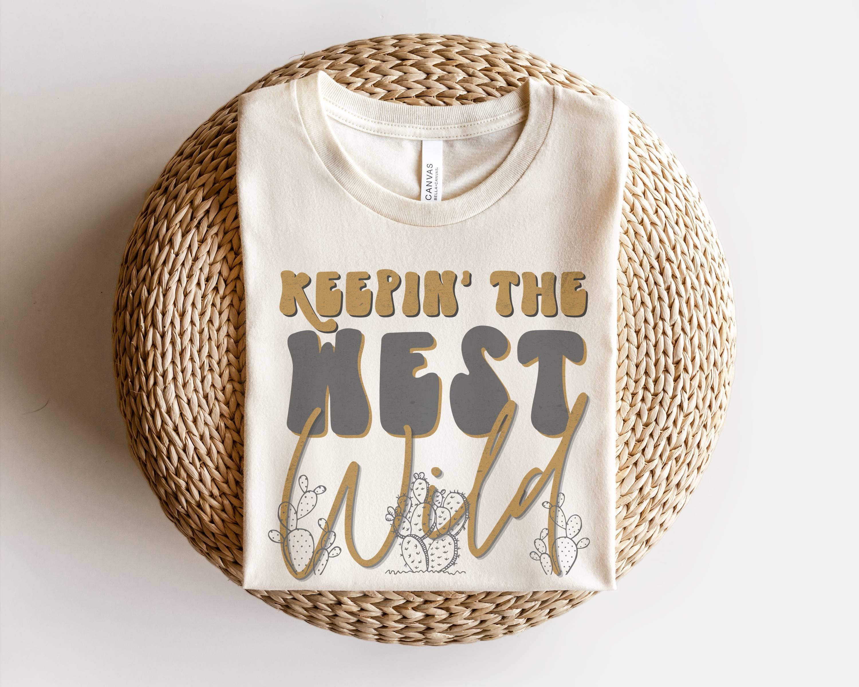 Keeping the West Wild Women's Graphic Western - Adult & Kids T-Shirts, Sweatshirts & Hoodies apparel design preview 1