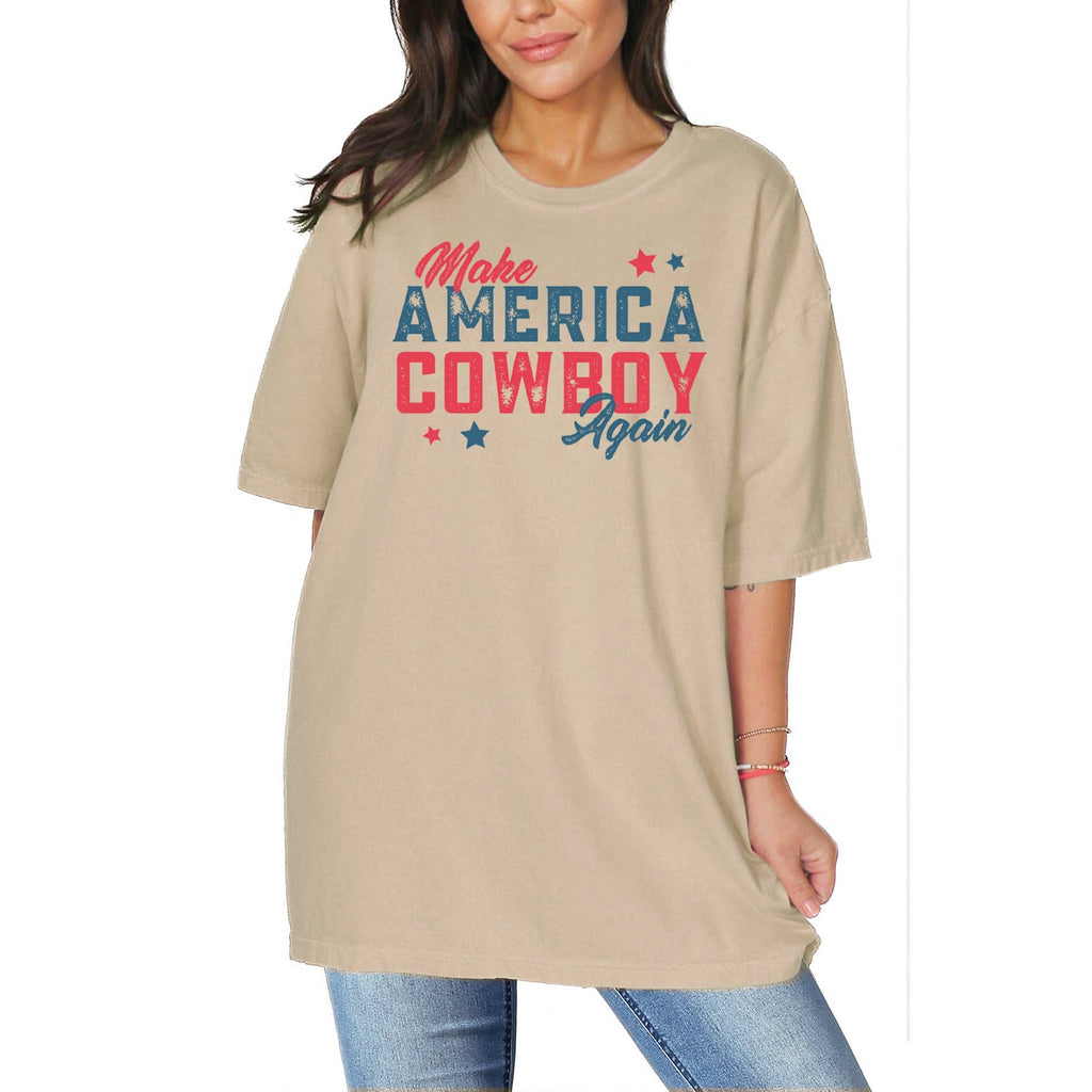 Make America Cowboy Again Unisex Oversized - Adult & Kids T-Shirts, Sweatshirts & Hoodies apparel design preview 1