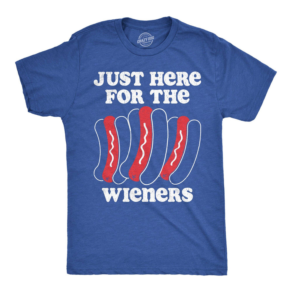Just Here For the Wieners Men's - Adult & Kids T-Shirts, Sweatshirts & Hoodies apparel design preview 1