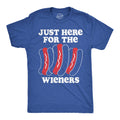Just Here For the Wieners Men's - Adult & Kids T-Shirts, Sweatshirts & Hoodies apparel design preview 1