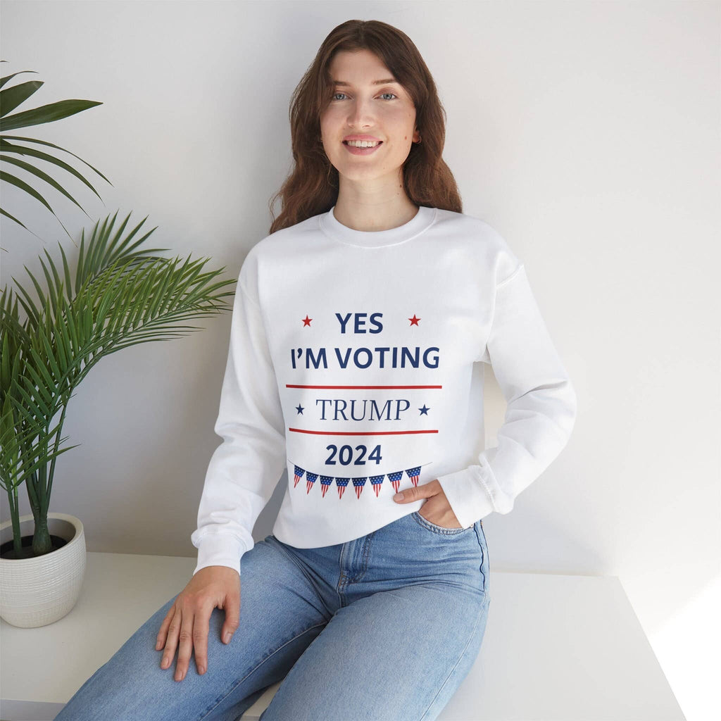 Voting Trump 2024 Presidential Campaign Apparel - Adult & Kids T-Shirts, Sweatshirts & Hoodies apparel design preview 1