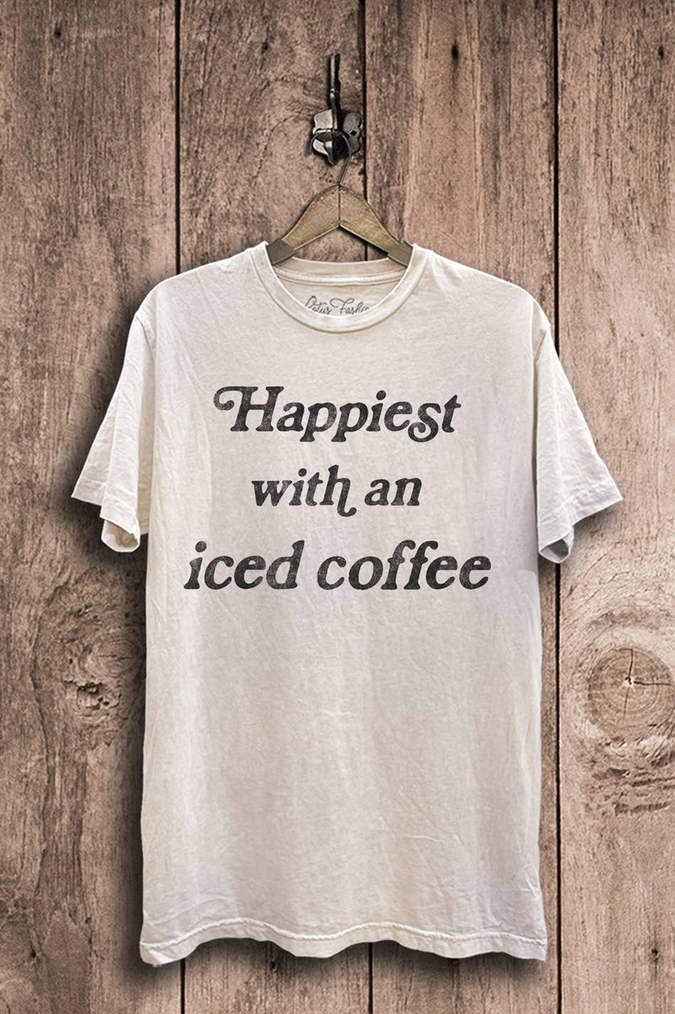 Happiest with An Iced Coffee Graphic Top - Adult & Kids T-Shirts, Sweatshirts & Hoodies apparel design preview 1
