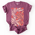 Red Tulip Flower Pattern, Vintage Boho, Nature - Adult & Kids T-Shirts, Sweatshirts & Hoodies apparel design preview 1